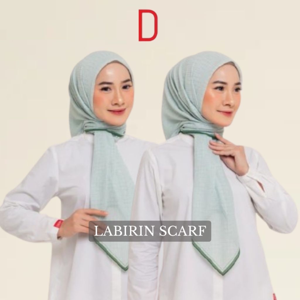 Dauky Hijab Segiempat Motif Labirin Scarf Segiempat Terbaru Best Seller