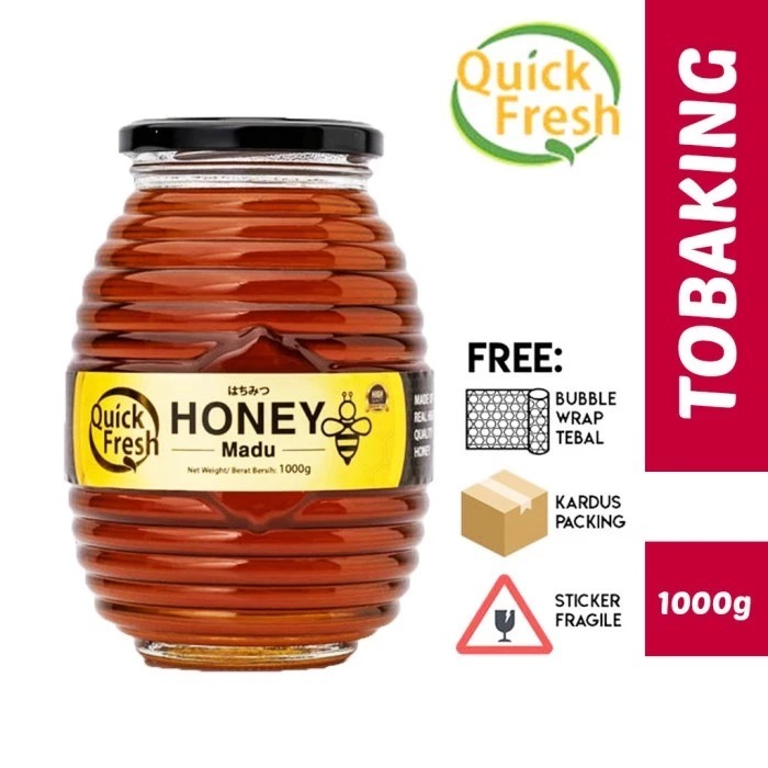 

[DISNEY] Madu Murni Asli Quick Fresh Honey 1 kg (Jar Kaca)