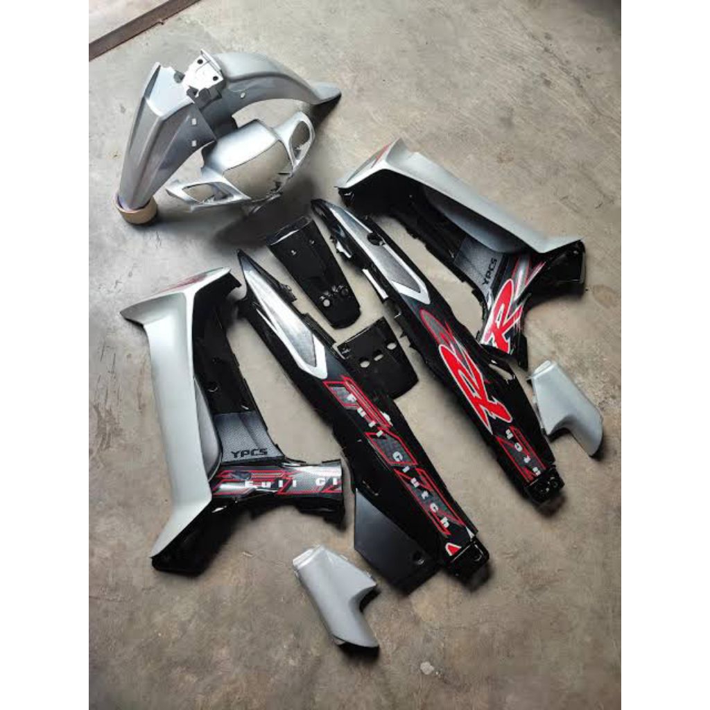 Body F1Zr Hitam Silver - Jual Body F1Zr Hitam Silver