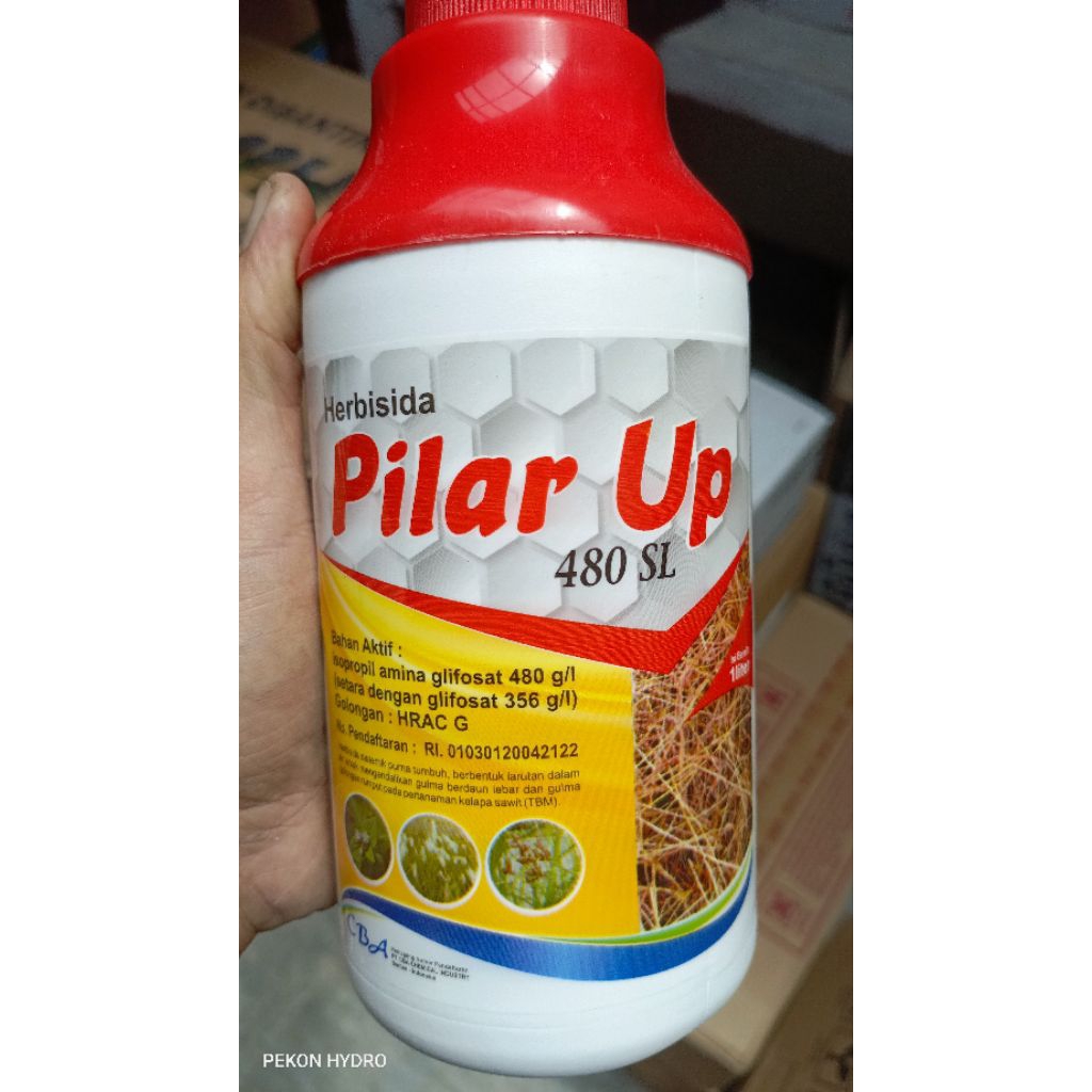 HERBISIDA PILAR UP 486 SL 1 LITER - RACUN RUMPUT SISTEMIK IPA GLIFOSAT PILAR UP