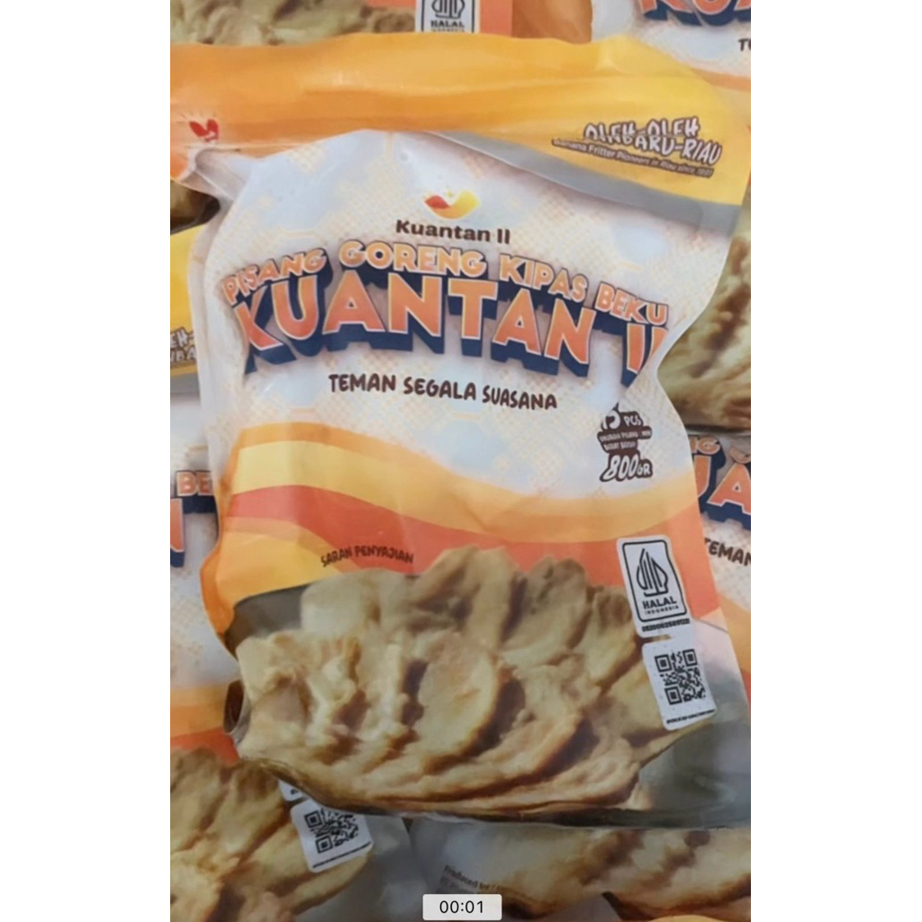 Pisang Goreng Kuantan II (Frozen) isi 15pcs (750gr)