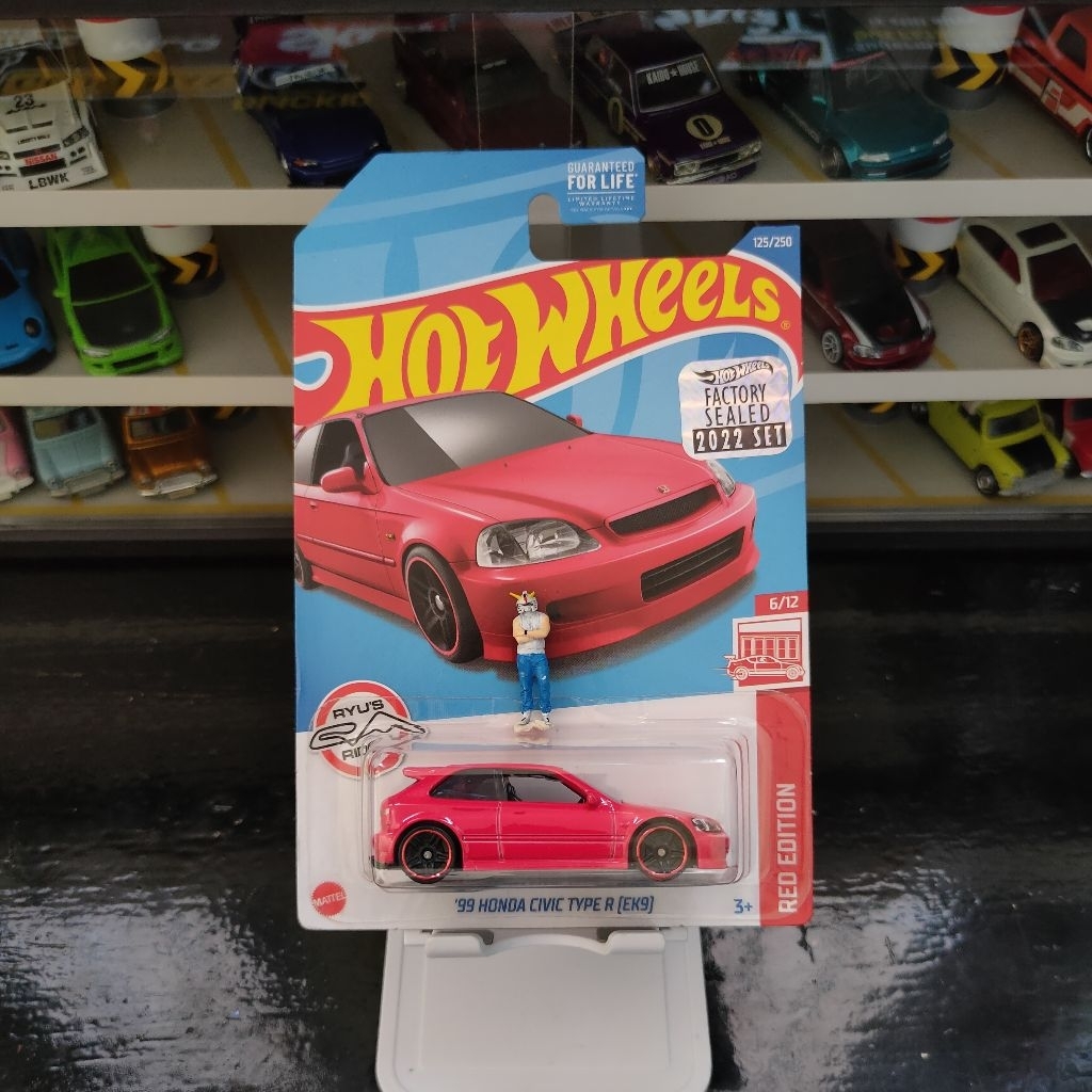 Hot Wheels Civic Red Edition (Free Protector)
