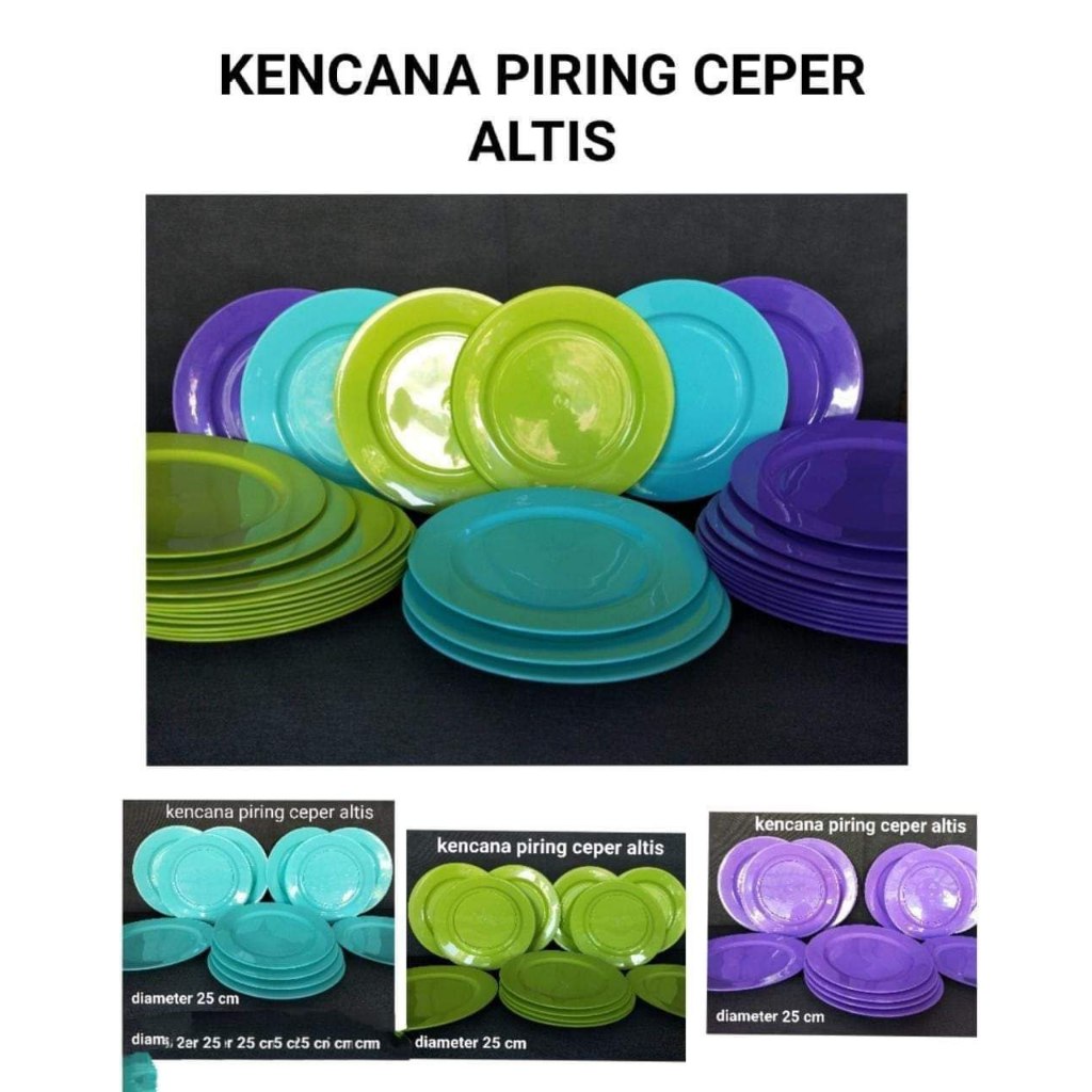 Piring Melamin Ceper kencana 24cm Prasmanan Katering Melamine Pesta Hotel