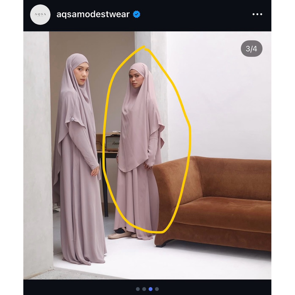 Preloved Deen Dress Thuba Warna Fawn Aqsamodestwear Aqsa Modest Aqsamodest Not itsar taza