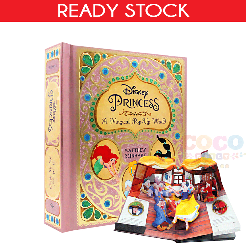 Disney Princess A Magical Pop-Up World 3D Paper Sculpture Creative Book Periphery English Original C