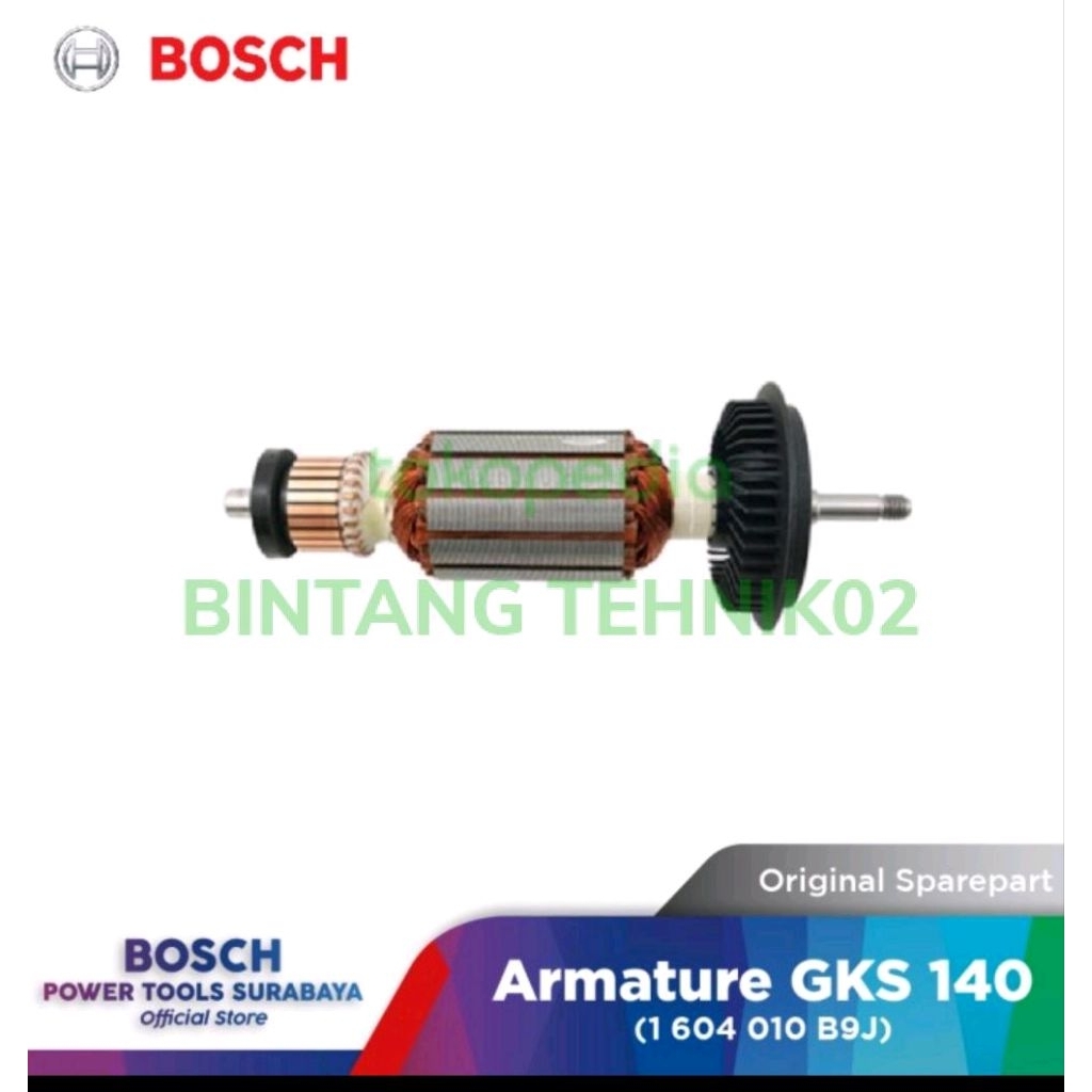 ARMATURE BOSCH GKS140 / ANGKER BOSCH GKS140 ORIGINAL BOSCH ARM GKS140