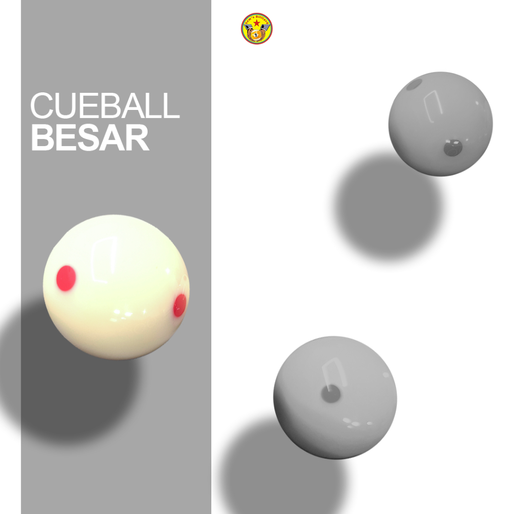 Bola Gaco Titik 6 - Bola Gaco Billiard grade B - Bola Billiard