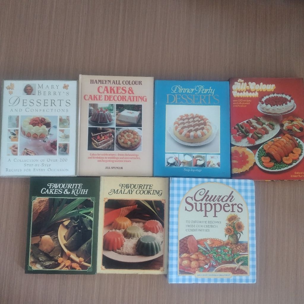 Buku Resep masakan resep kue resep dessert bahasa inggris hard cover book import