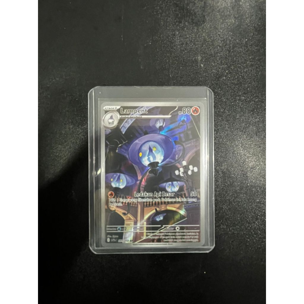 Pokemon TCG - Lampent AR - Hitam & Putih | Black and White