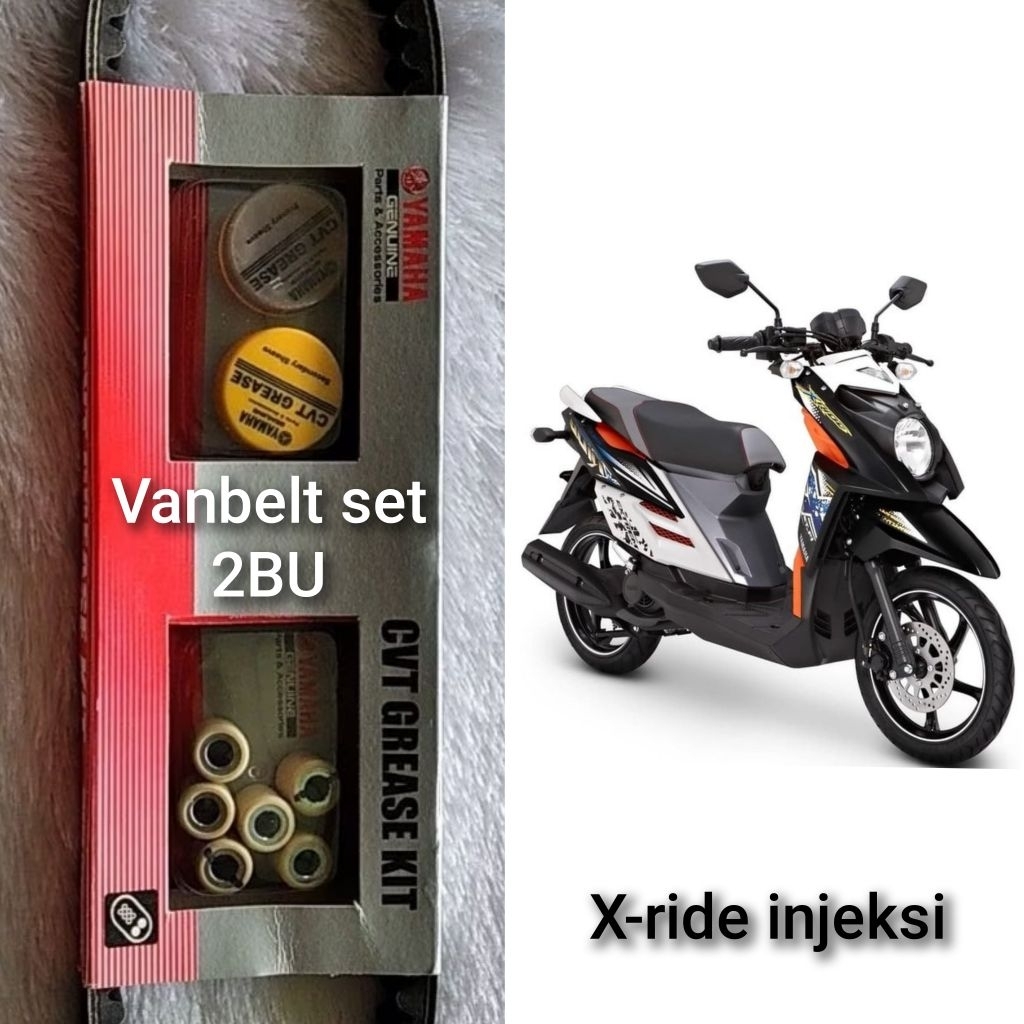Vanbelt v-belt set + roller X-Ride injeksi 2BU-WE76J-00 ori YAMAHA