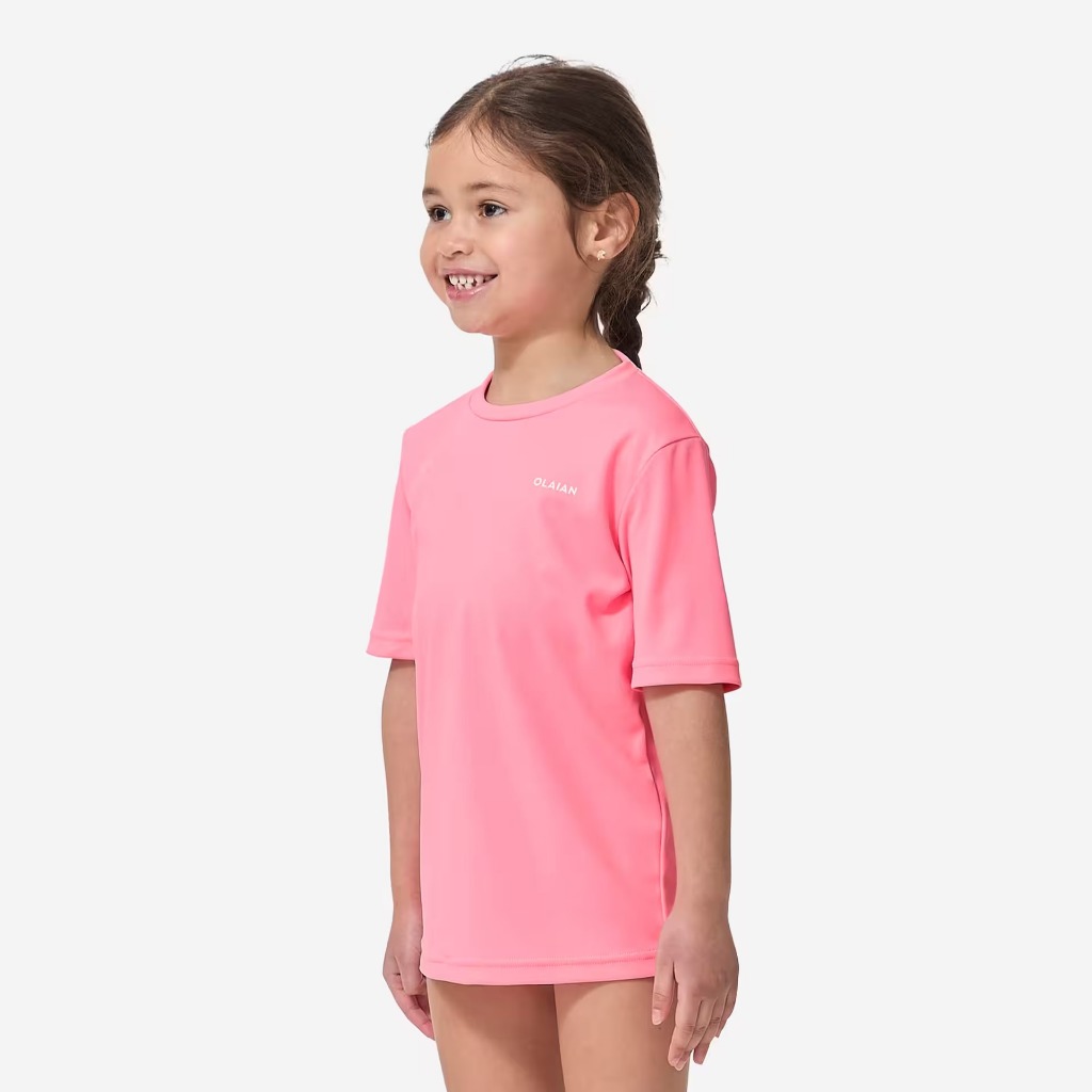 Olaian Kaos anak anti UV olahraga air pink 8611588