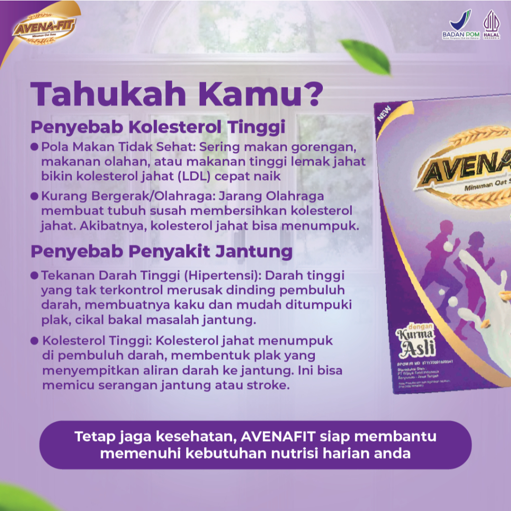 

AVENAFIT Paket 2 Box Susu Sereal Oat Solusi Alami Kolesterol Tinggi Halal Bpom 100% Original