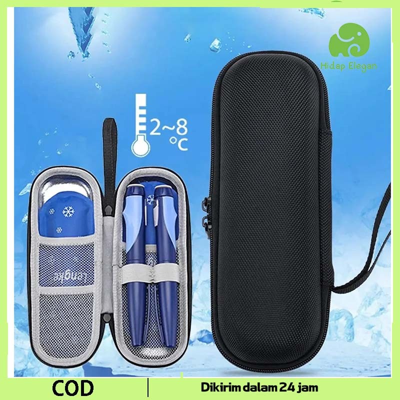 Waterproof Insulin Travel Case Portable Cooler Bag Tas Penyimpanan Insulin Hard Case Pendingin Insul