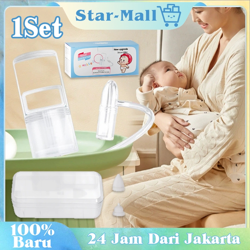 1Set Nasal Aspirator Manual Portabel Penyedot Ingus Bayi Alat Sedot Ingus Bayi