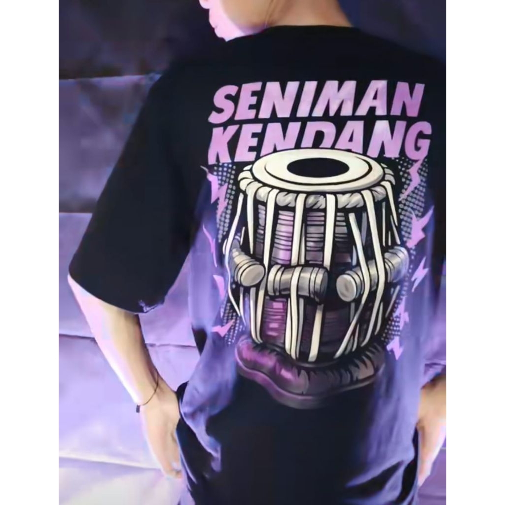 kaos t-shirt seniman kendang distro peria wanita viral