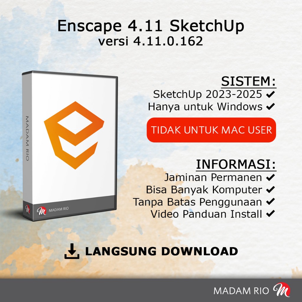 Enscape 4.11 v4.11.0.162 atau Enscape 3D Plugin SketchUp Termasuk Asset Library Offline