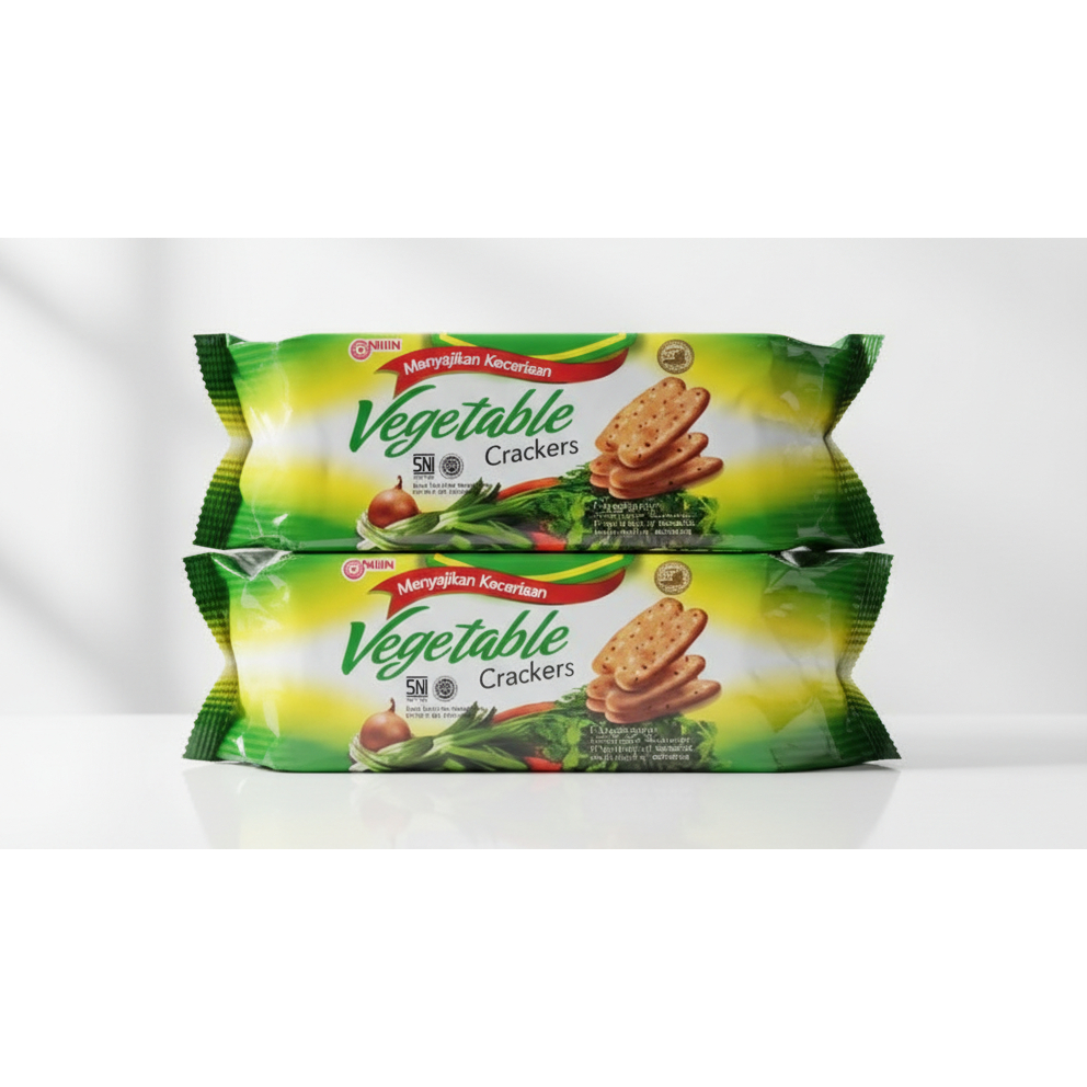 NISSIN BISKUIT VEGETABLE CRACKERS 160 GR / Nissin Vegetable Crackers