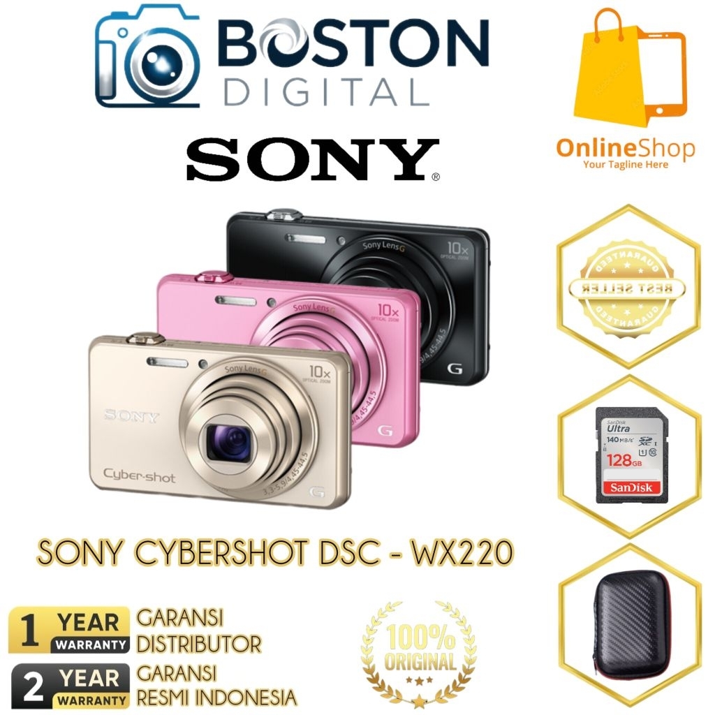 SONY CYBERSHOT DSC WX220 WIFI / CAMERA DIGITAL CYBERSHOT WX220 WIFI