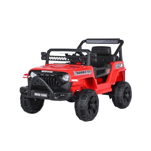 Mainan Anak Jeep YUKITA 1208 JEEP WILLY Aki Musik Bluetooth REMOTE CONTROL - MERAH