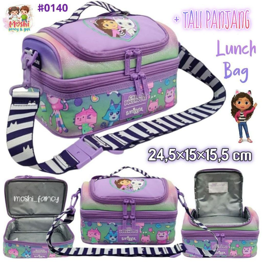 Lunch Bag Gabby Doll House / Tas Makan Gabbys Doll House / Tas Bekal Anak Gabby Dools House Tali Sel