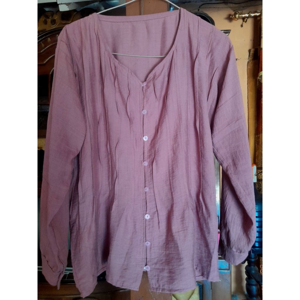 blouse linen preloved