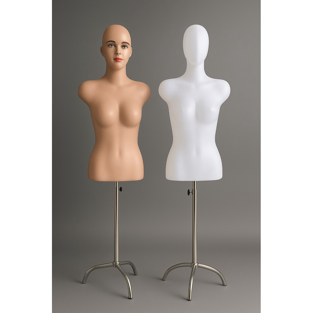 MANEKIN TORSO BOTAK DEWASA KAKI BESI