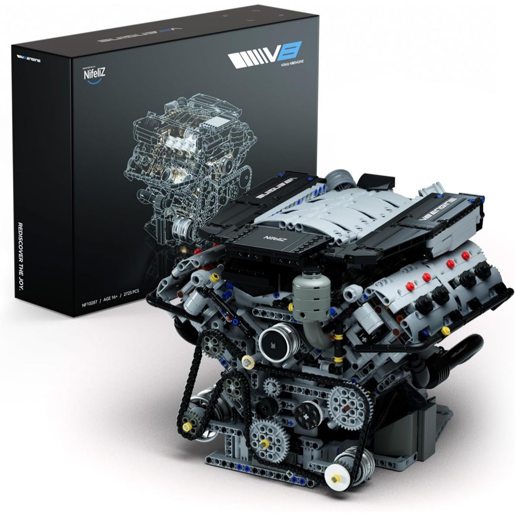 BERGARANSI NIFELIZ V8 ENGINE BUILDING SET, EXCLUSIVE ADVANCED COLLECTOR'S ENGINE MODEL KODE 192