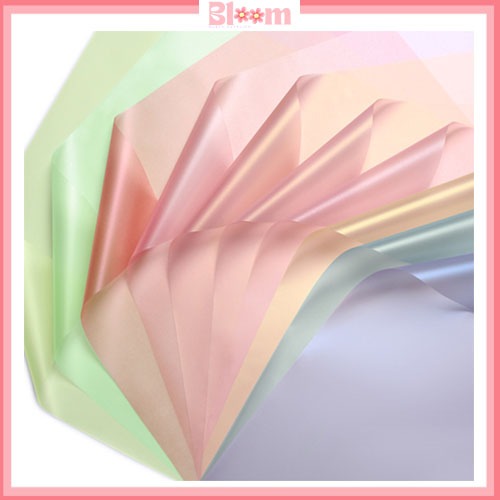 20 Lembar Kertas buket cellophane polos light colour kertas transparan kb6198