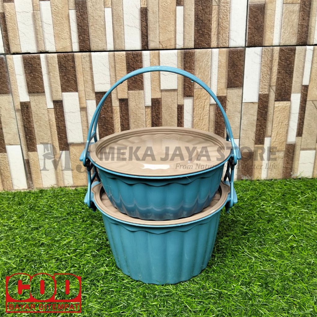 (6pcs) Rantang Tamiya Bulat 2 Susun Rantang Bulat, Rantang Plastik Food Grade