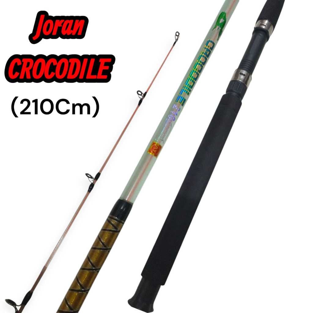 Best seller Joran Spinning Fiber Transparan CROCODILE (Sambung DRAT) 210cm
