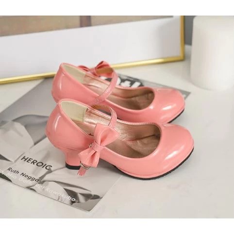 Sepatu High Heels Anak Perempuan Promo Murah Empuk / Sepatu Heels Anak Perempuan High Quality Empuk 