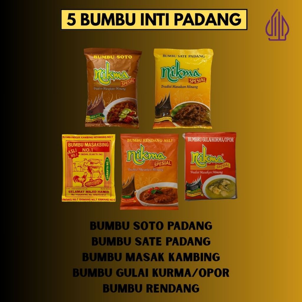 

5 Bumbu Inti Masak Padang Rendang Gulai Sate Soto Kambing Siap Pakai Enak Rumahan