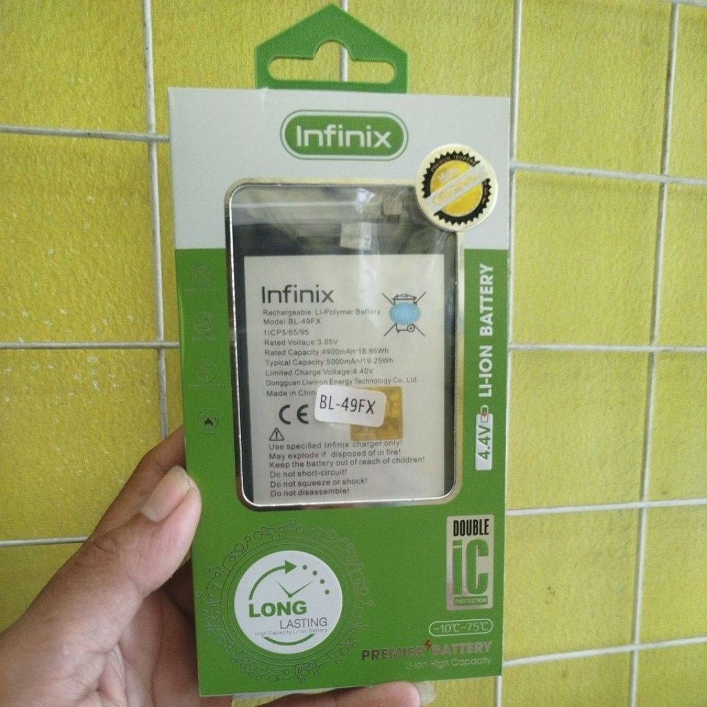 BATRE INFINIX SMART5 ORIGINAL FOBLE IC POWER