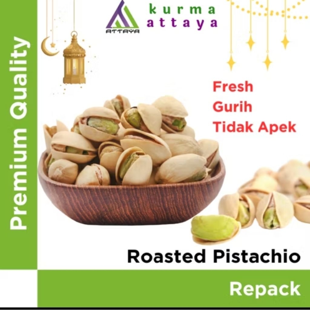 

Pistacio 250gr kemasan toples