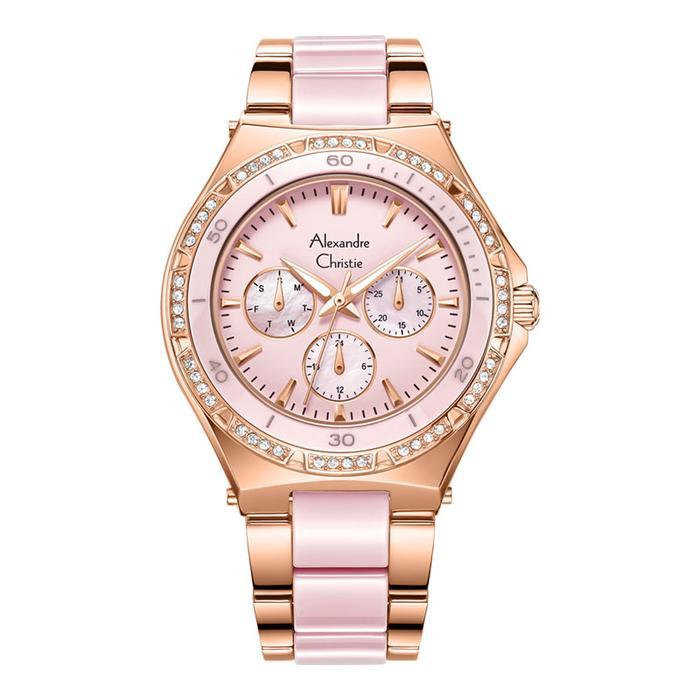 Jam Tangan Wanita Alexandre Christie AC 2294 BFBRGMN AC 2294 BF BRGMN Chronograph Original Resmi