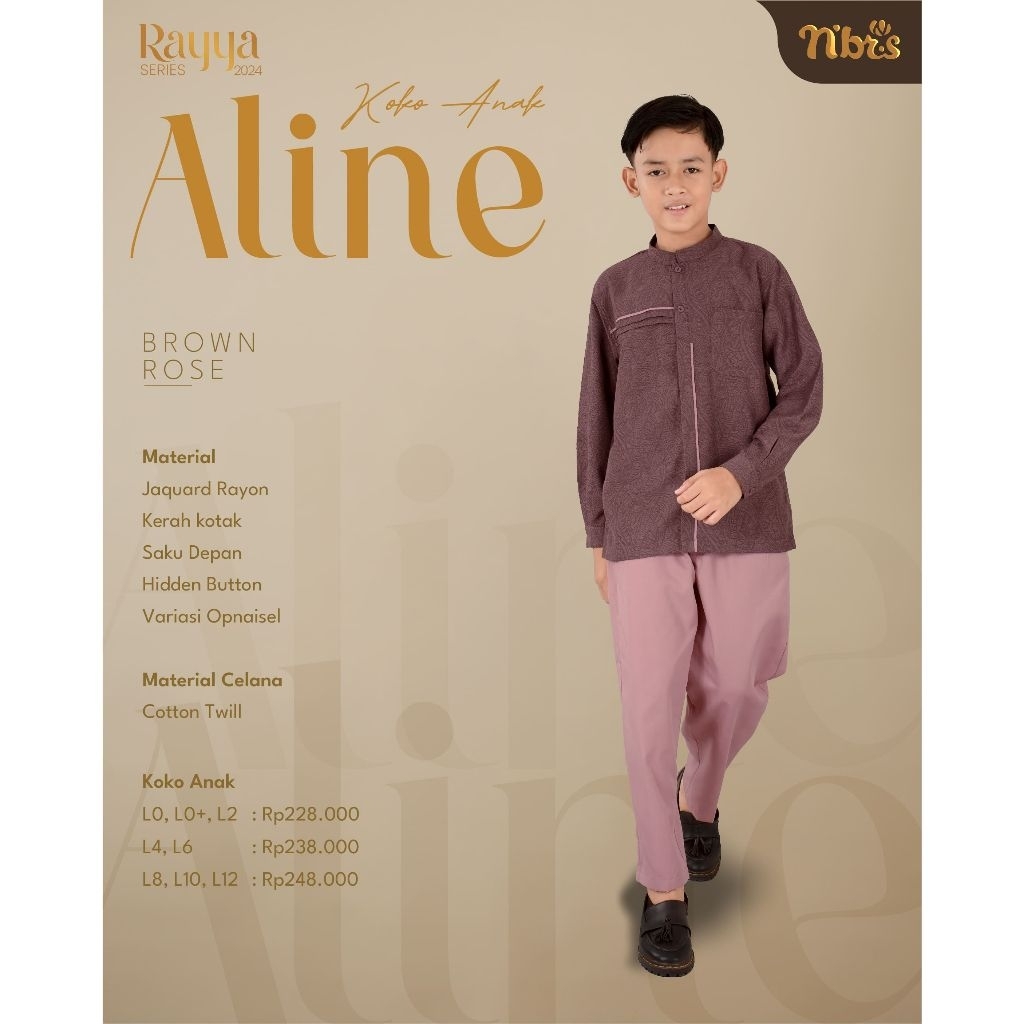NIBRAS ALINE KOKO ANAK BROWN ROSE