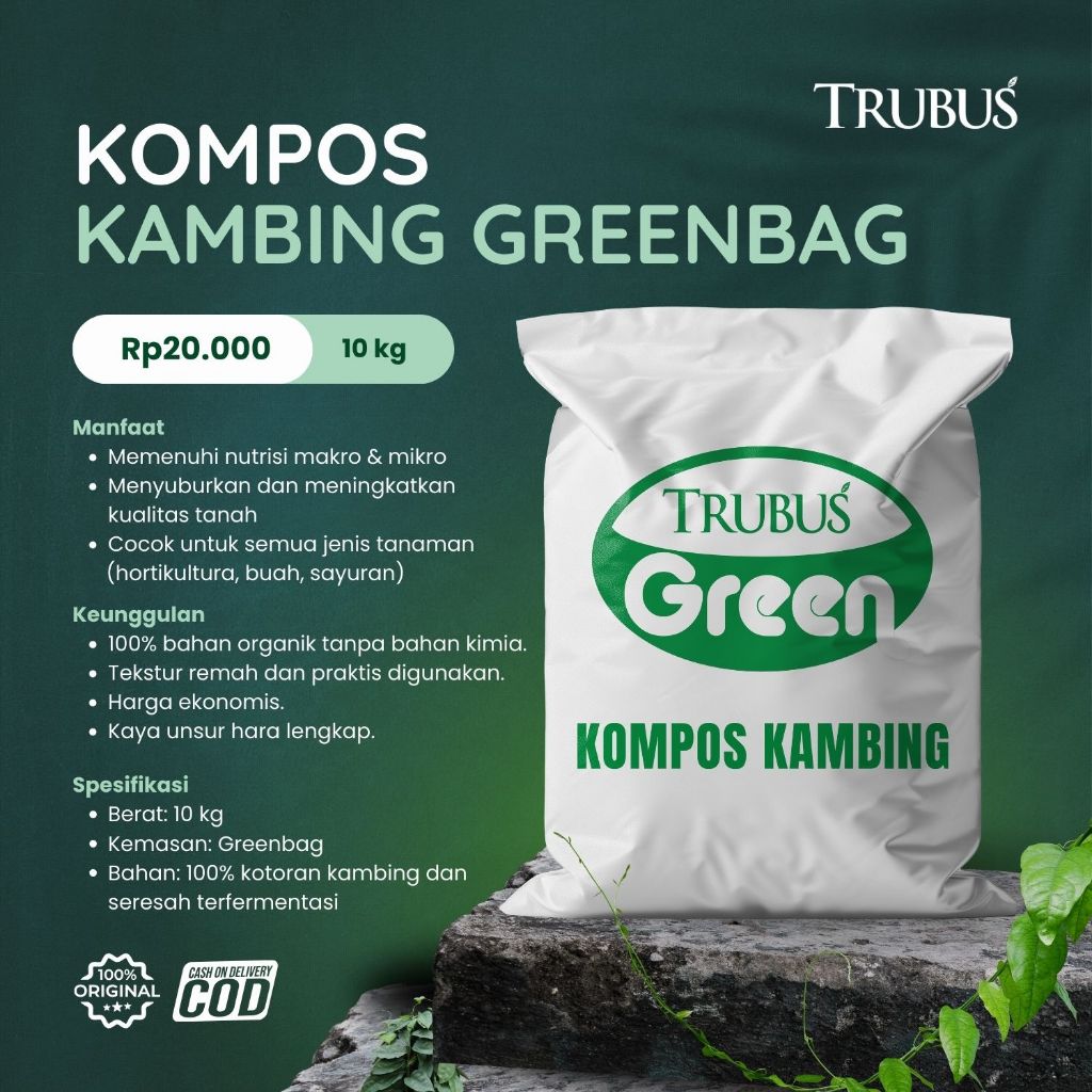 KOMPOS KAMBING KOHE TRUBUS GREEN SIAP PAKAI