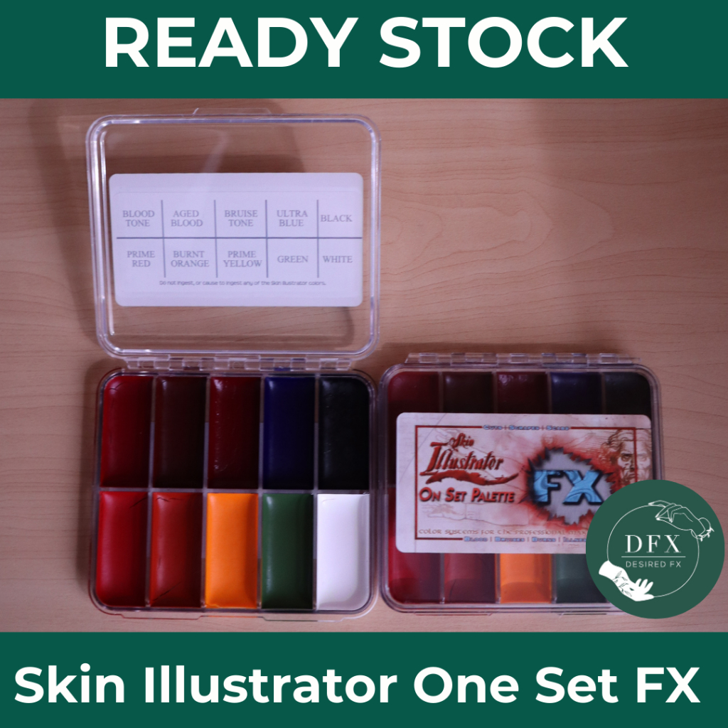 [READY] Skin Illustrator On Set Palette | Professional FX Makeup | SFX Makeup Artist Kit | Palet bod