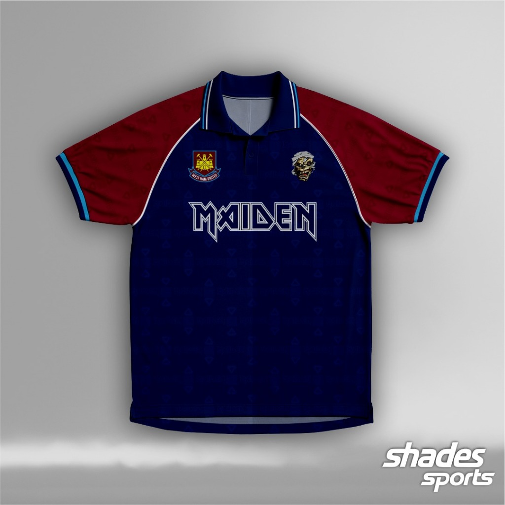 Jersey Weshtam United x Iron Maiden// Jersey Bahan Dryfit Premium