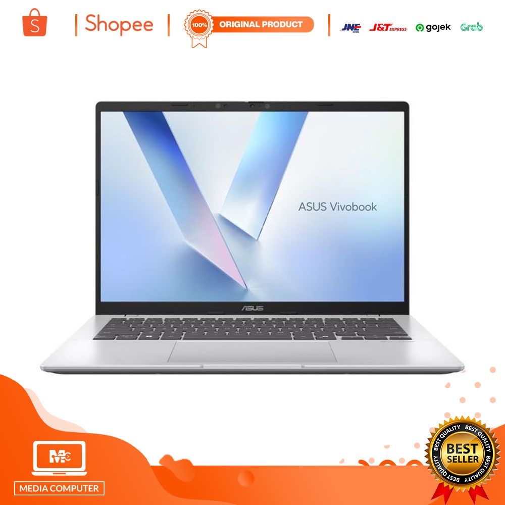 ASUS Vivobook 14 M1407KA-VIPS5153M Ryzen AI 5 340 16GB 512GB W11 OHS Cool Silver