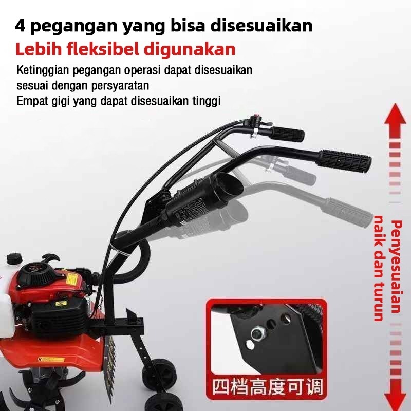 EYTRONIC Mesin Bajak Sawah Tiller Cultivator Mesin Traktor Mini Maestro Mesin Traktor Sawah Bajak