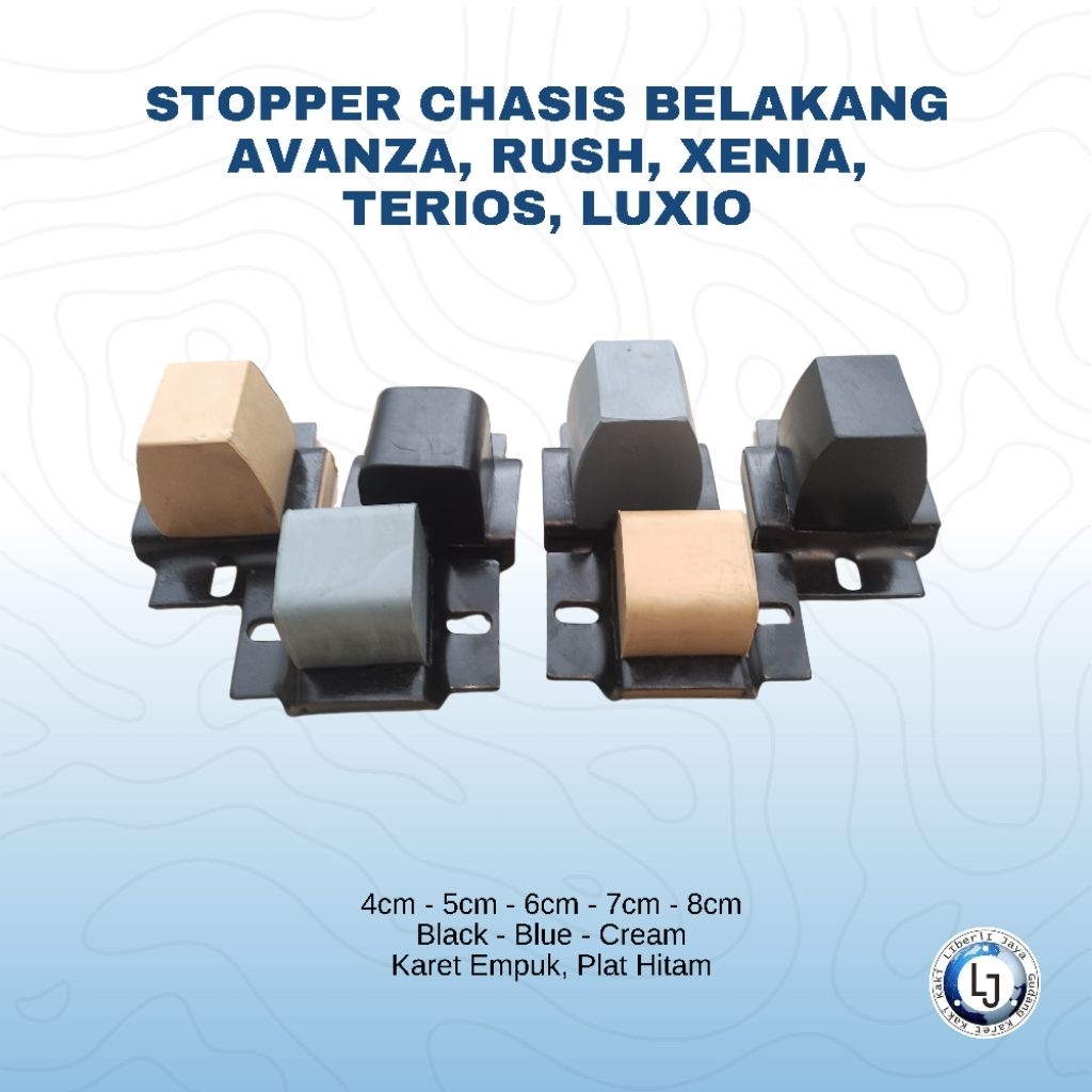 Karet Stopper Chasis Belakang Empuk Avanza Xenia Rush Terios Luxios 1set (2 Pcs)