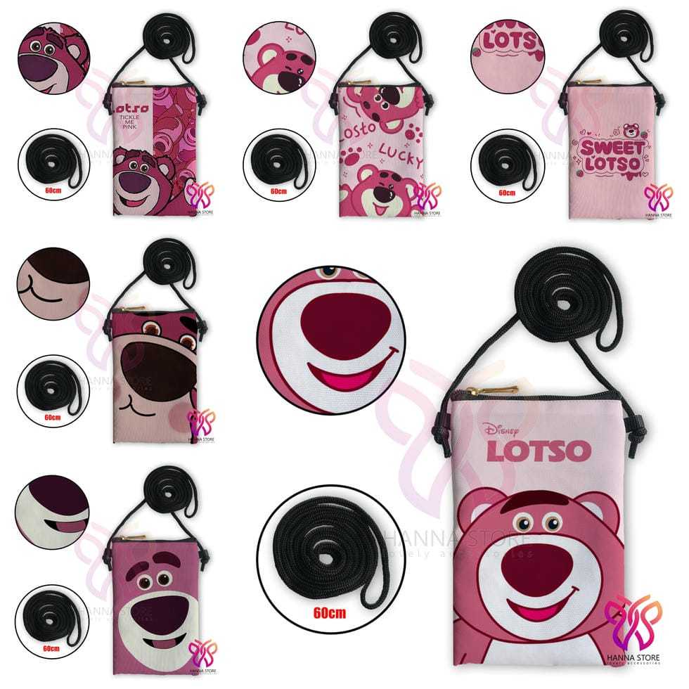 Tas Sling Bag Souvenir Disney Lotso Pixar Toy Story