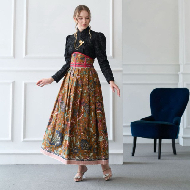 Kebaya Janggan Modern Fukuro / Kebaya Bridesmaid Seragaman Hitam / Kebaya Rok Janggan Angking