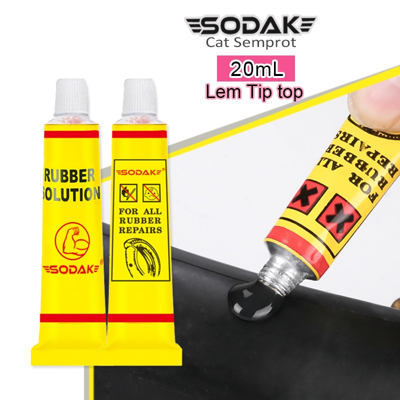 Lem Tambal Ban 20ML / Lem Ban / Lem Tip Top / Alat Tambal Ban sepeda motor mobil