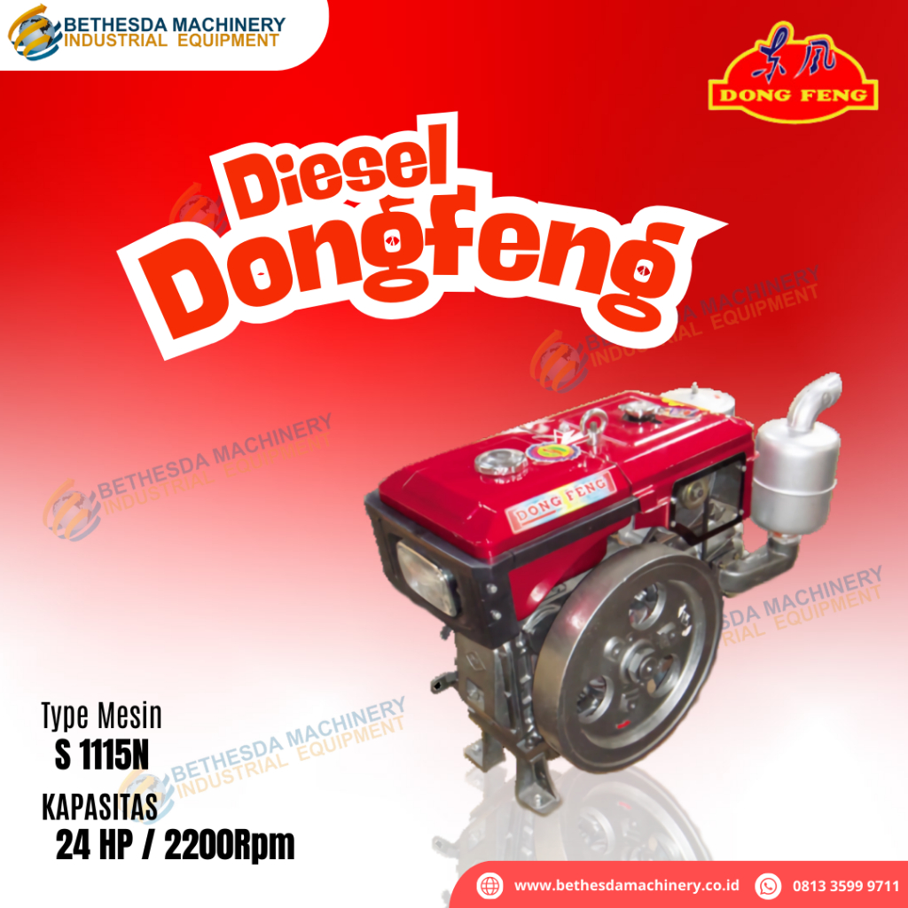 Dongfeng Diesel Penggerak 24 PK / 24HP Dong Feng S 1115 N / S 1115 M