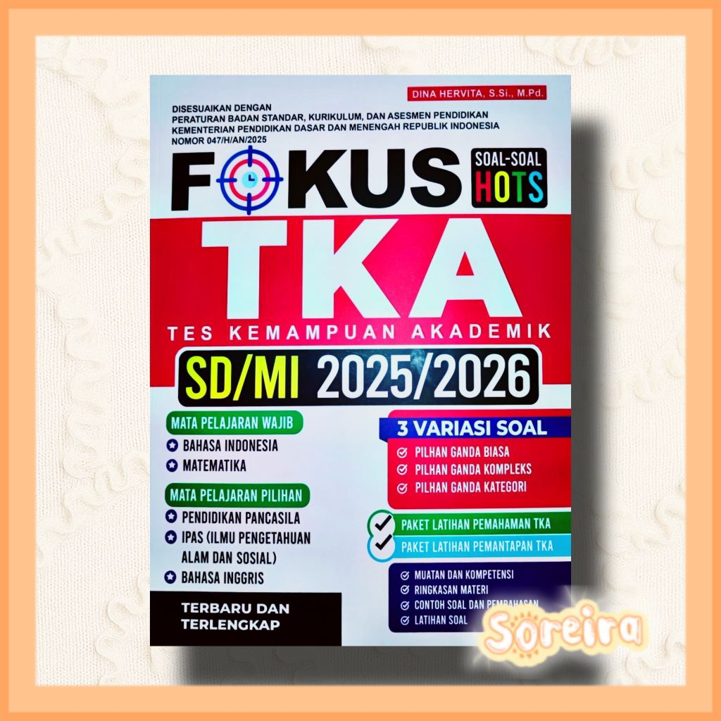 BUKU TKA SD// FOKUS TKA SD/MI 2025/2026 - PUSTAKA TANAH AIR