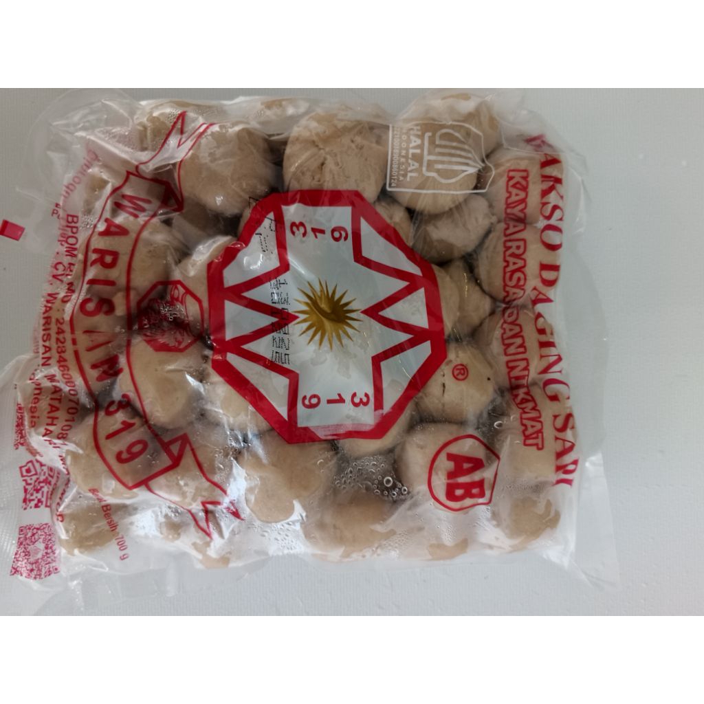 

Bakso warisan 319 isi 50 pcs