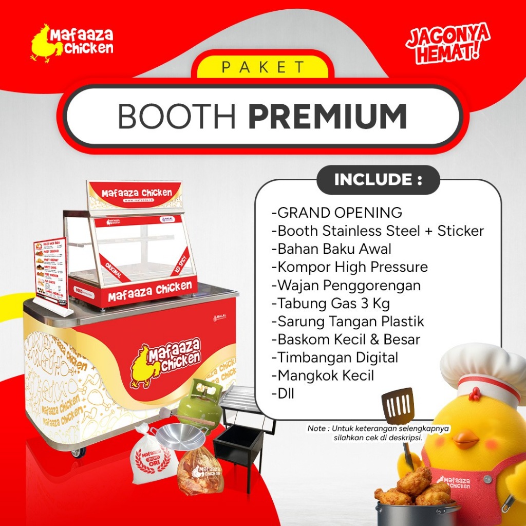 Kemitraan Fried Chicken - Booth Premium