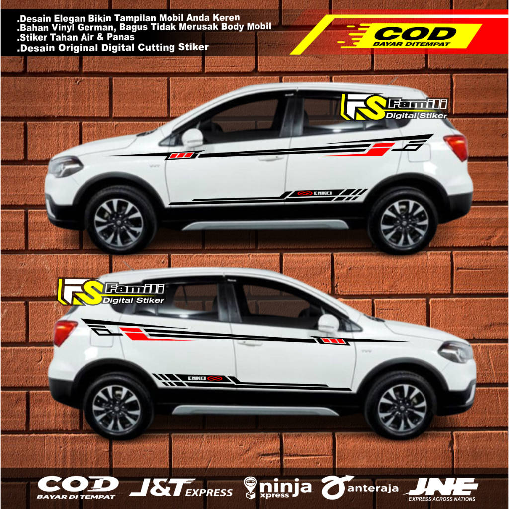 (COD) Terbaru Cutting Sticker SX4 Stiker Promo Suzuki SX4